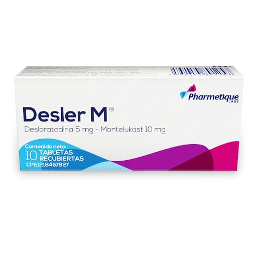 DESLER M 5 mg -10 mg X 30 TABLETAS