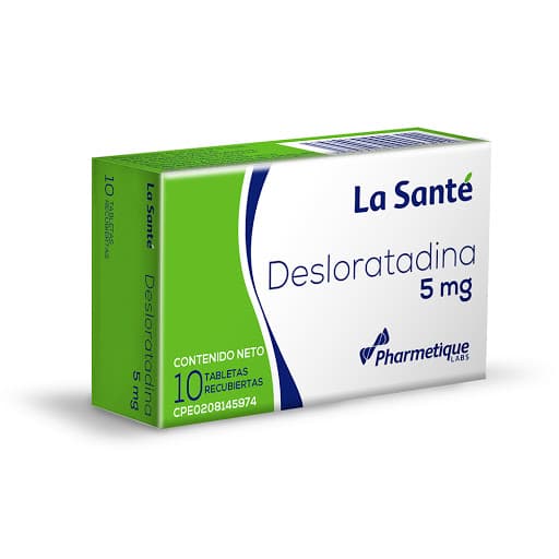 DESLORATADINA 5 MG TAB  X 10