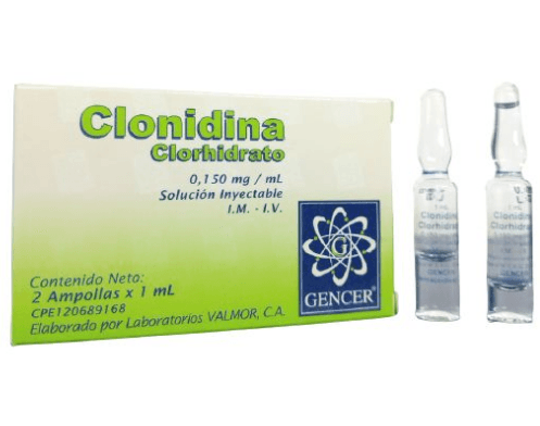 CLONIDINA I.M I.V 0.150MG/ML X 2 AMP