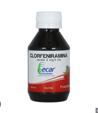 CLORFENIRAMINA 2MG/5ML JARABE FRE (ECAR)