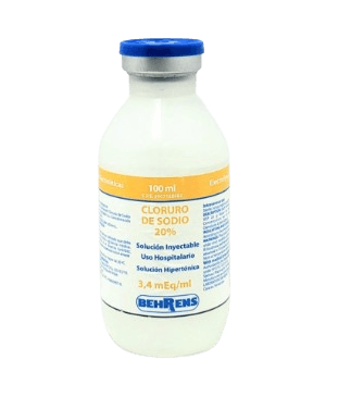 CLORURO DE SODIO 20% 100ML AMP