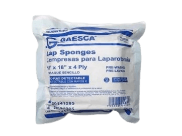 COMPRESA PARA LAPARATOMIA 18X18 DOB GAE
