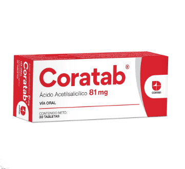 CORATAB 81MG X 30TABLETAS