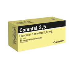 CORENTEL 2,5mg X 30 COMP REC