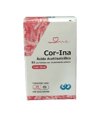 COR-INA 81MG X 30TAB JD PHARMA