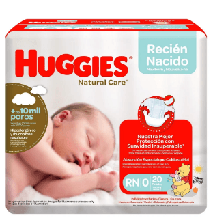 PAÑAL HUGGIES NATCARE TALL RN X 20UND