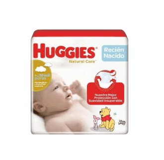 PAÑAL HUGGIES NATCARE TALLA P X 30UNID