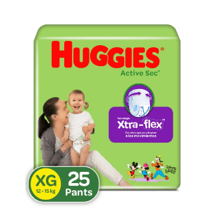 PAÑAL HUGGIES PANTS ACTIVE TALL XG X 25U