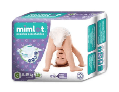 PAÑAL MIMLOT TALLA G  X  20UNI