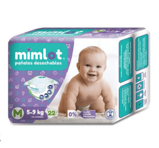 PAÑAL MIMLOT TALLA M X 22UNI