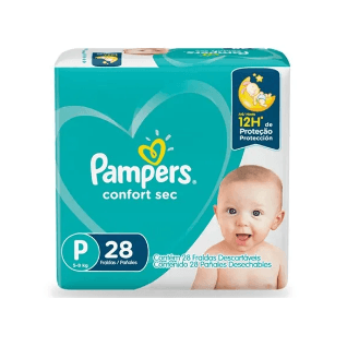 PAÑAL PAMPERS CONFORT SEC TALLA P X 28