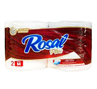 PAPEL ROSAL PLUS X 2R 300 HOJAS