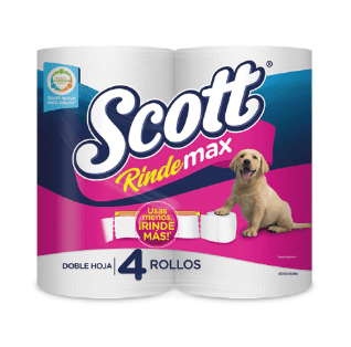PAPEL SCOTT HIG RINDEMAX X 4 ROLLOS