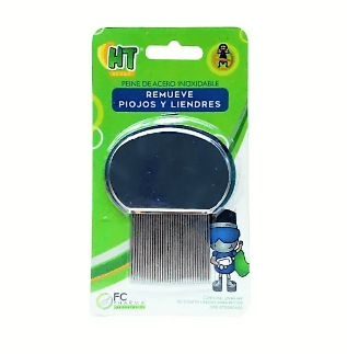 PEINE SACA PIOJO DE ACERO INOXIDABLE
