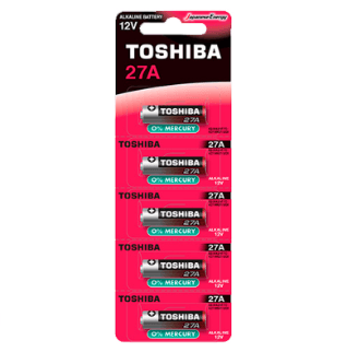 PILAS TOSHIBA ALKALINAS 27A 12V X 1UND