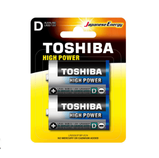 PILAS TOSHIBA ALKALINAS D X 2UND