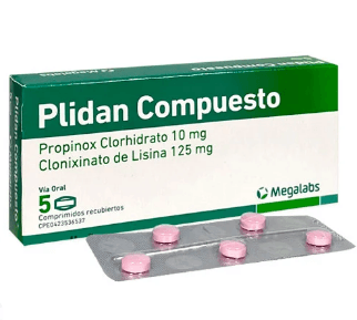 PLIDAN COMPUESTO 10MG-125MG X 5 COMP