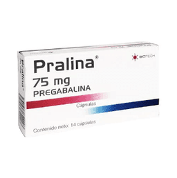 PRALINA 75MG X 14 CAP