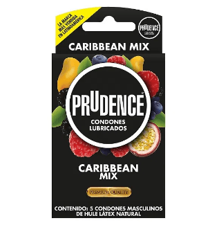 PRESERVATIVO PRUDENCE CARIBBEAN MIX  X5