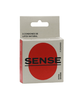 PRESERVATIVO SENSE EXTRA GRANDE X 3
