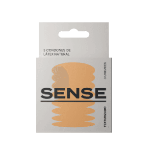 PRESERVATIVO SENSE TEXTURIZADO X 3