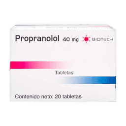 PROPRANOLOL 40MG X 20TAB