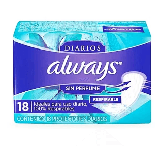 PROTECTOR DIARIO ALWAYS SIN PERFU X18UNI