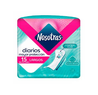 PROTECTORES DIARIOS NOSOTRAS LARGOS X 15