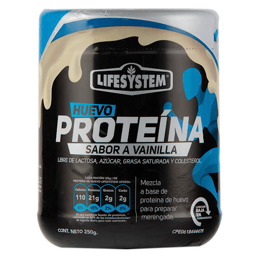 PROTEINA SABOR A VAINILLA HUEVO 250GR