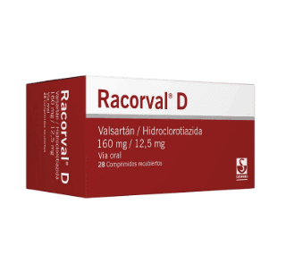 RACORVAL D 160MG/12,5MG X 28COM