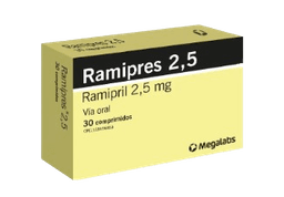 RAMIPRES 2,5 MG X 30 COMP