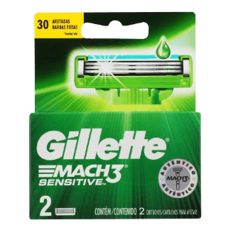 REPUESTO GILLETE MACH3 SENSITIVE X 2 UND