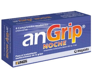 ANGRIP NOCHE  X 4 COM ACETAMINOFEN