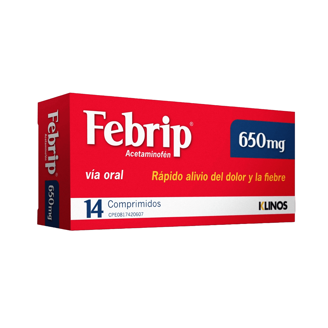 FEBRIP 650MG X 14 COM