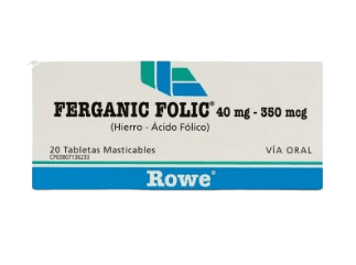 FERGANIC FOLIC 40MG-350MCG X 20 TAB