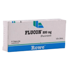 FLUCON 200 MG X 4 CAPS