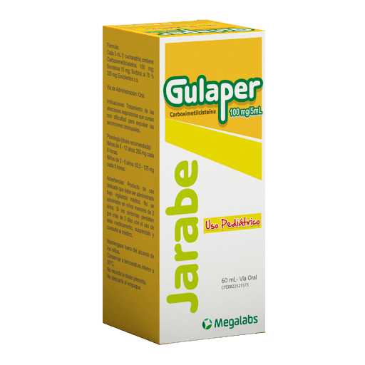 GULAPER 100MG/5ML JBE PED X 60ML