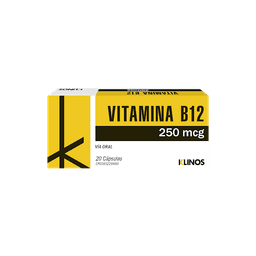 VITAMINA B12 250 mcg X 20 CAPS