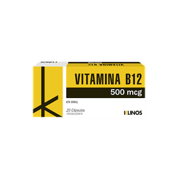 VITAMINA B12 500MCG X 20CAP