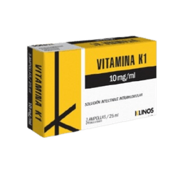 VITAMINA K1 10MG-ML X 3AMP 2.5ML KLINOS