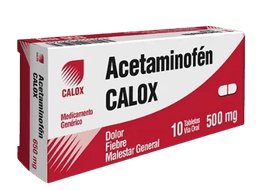 ACETAMINOFEN 500MG (CALOX) X 10 TAB