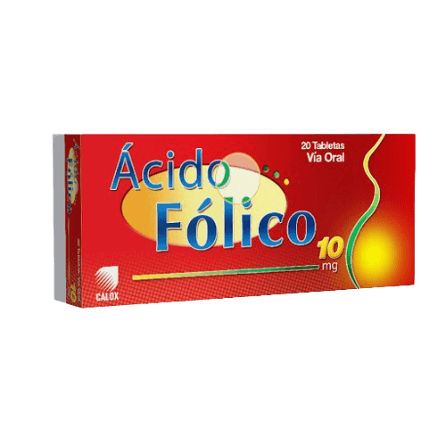 ACIDO FOLICO 10MG X 20TAB CALOX