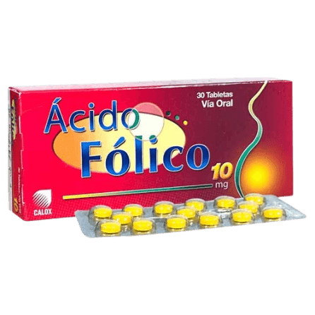 ACIDO FOLICO 10MG X 30 TAB CALOX
