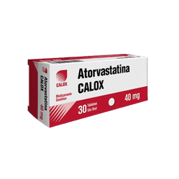 ATORVASTATINA 40MG X 30 TAB CALOX