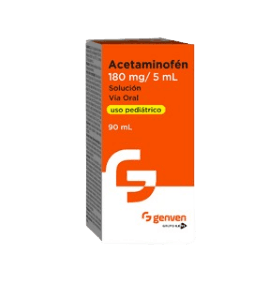 ACETAMINOFEN 180MG/5ML 90ML SOL PED 
