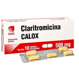 CLARITROMICINA 500 MG X 10 TAB