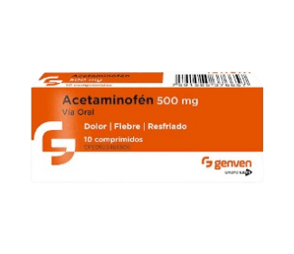 ACETAMINOFEN 500MG X 10TAB (GENVEN)