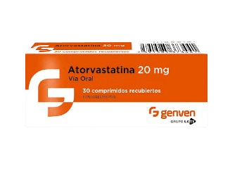 ATORVASTATINA 20 MG X 30 COMPRIMIDOS