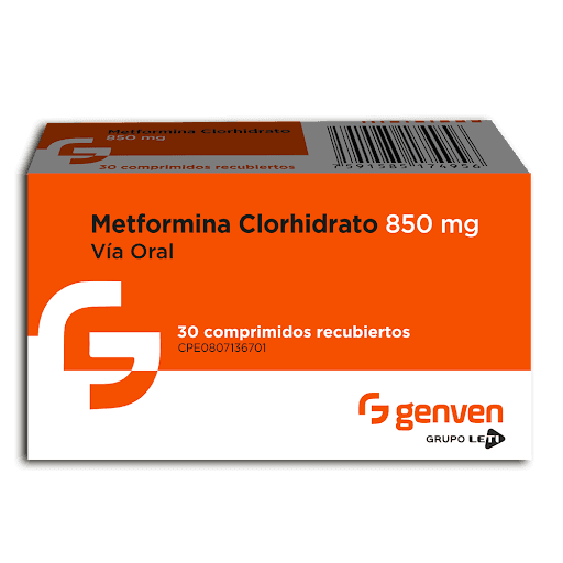 METFORMINA CLORHIDRATO 850MG X 30COMP
