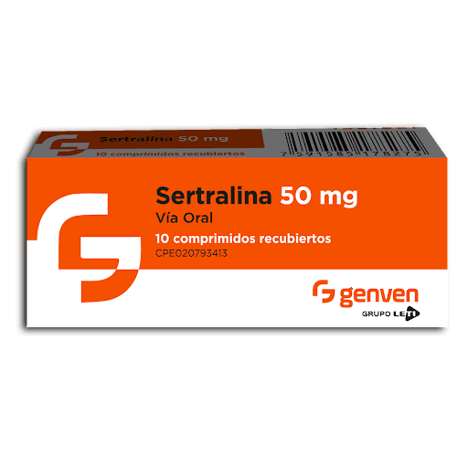 SERTRALINA 50MG X 10 COMP GENVEN